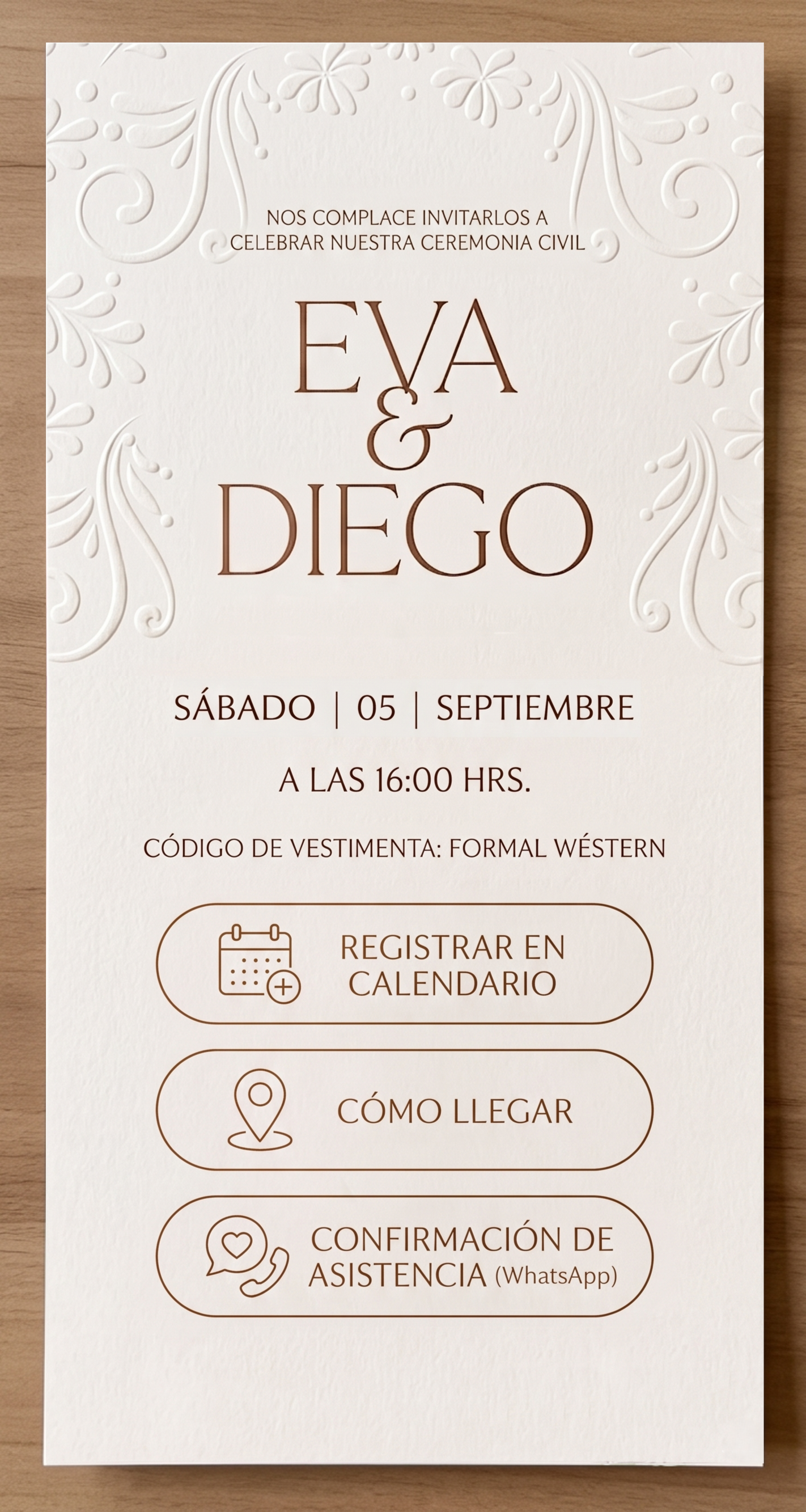 Invitación Boda